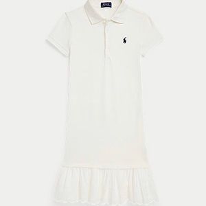 White polo girls dress casual